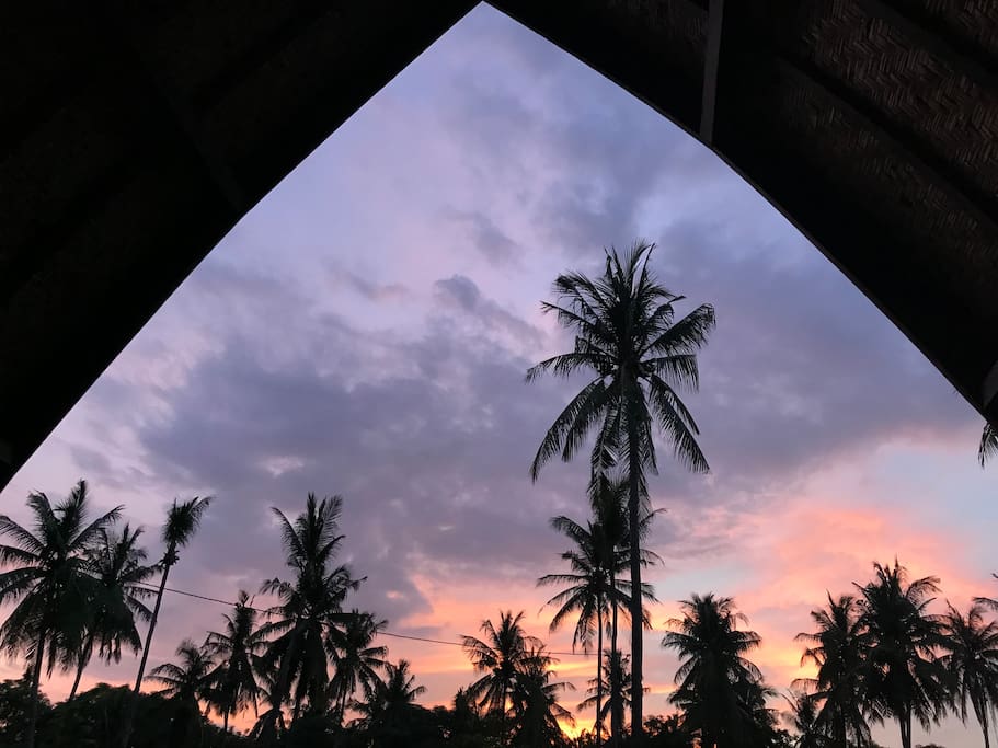 Sunset view from the terrace