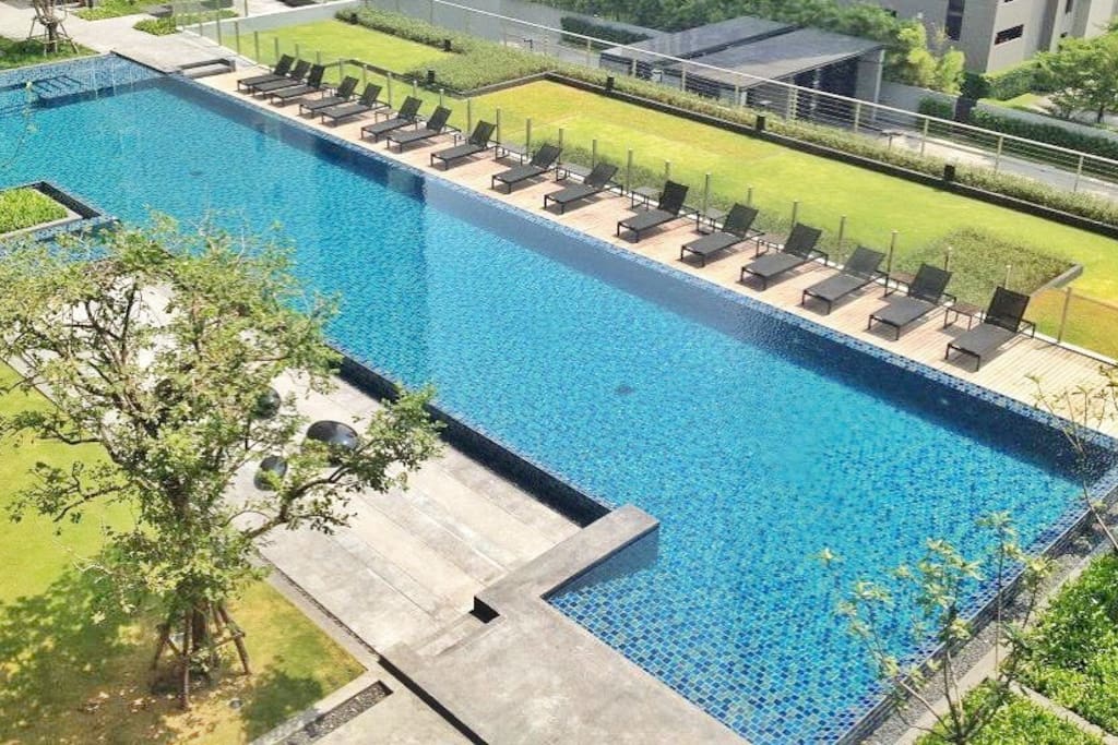 The condo pool