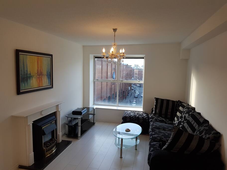 Fire place and comfortable sofa bead