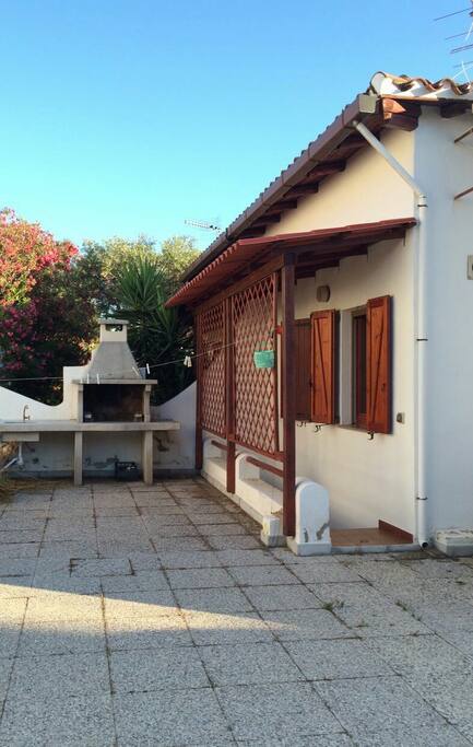 A disposizione anche il barbecue con lavandino