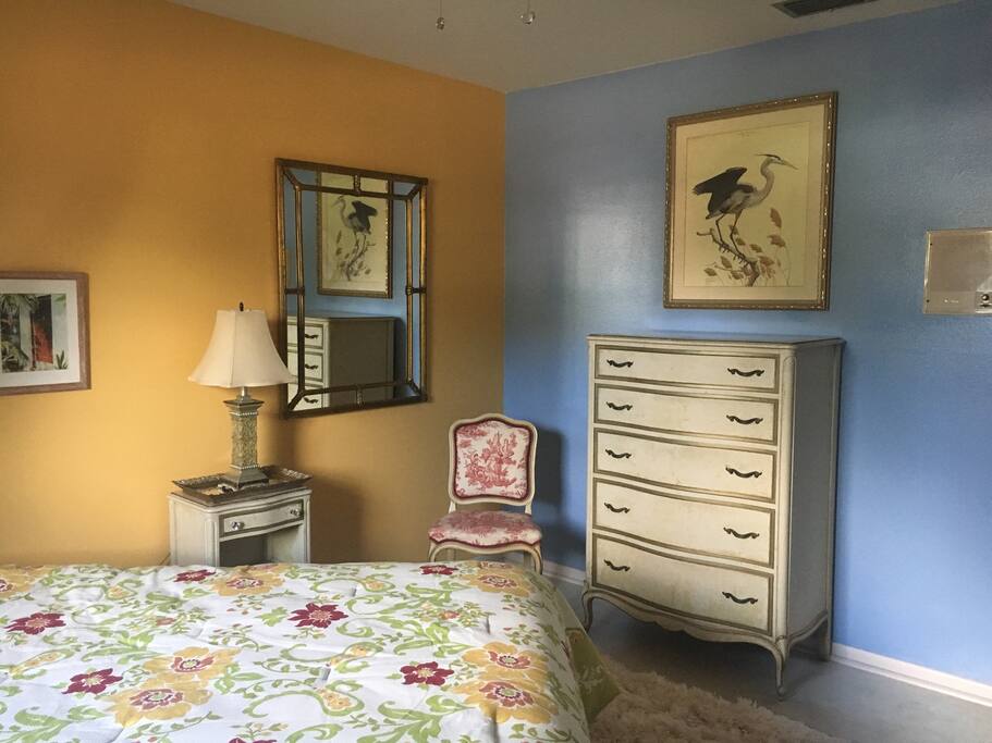 Bedroom, Comfy Queen bed and plenty of closet and drawer space.