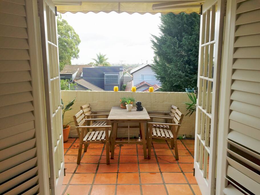 Front Deck with BBQ and gorgeous sunset views over the city