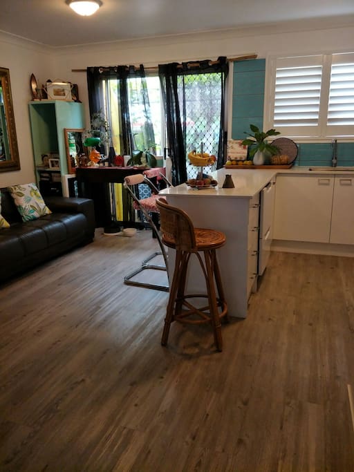 Kitchen /lounge area out to courtyard