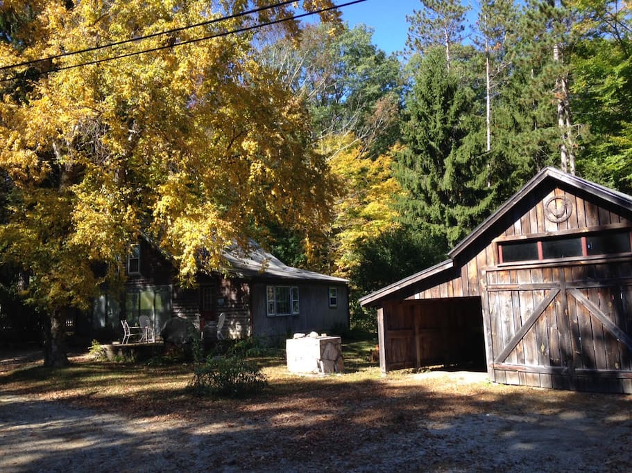 The cottage is separate from hosts house. You can come and go as you please.