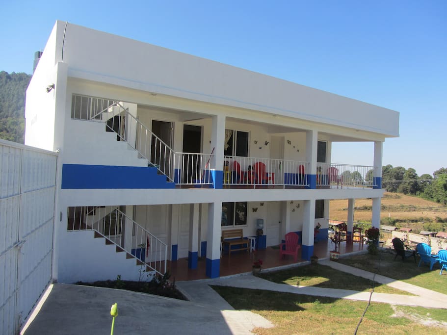 Six additional rooms with front porch & balcony.