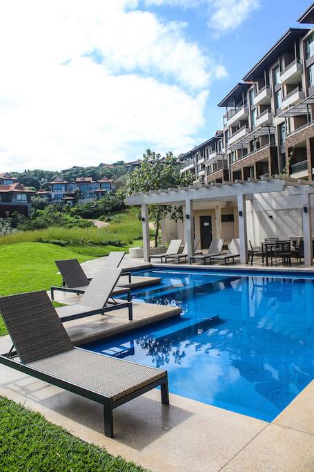 pool and barbecue facility