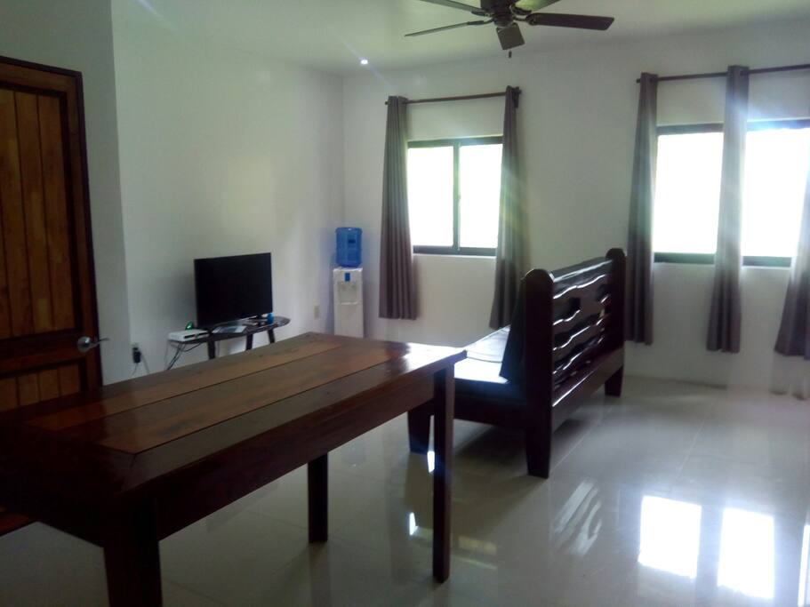 living room with TV