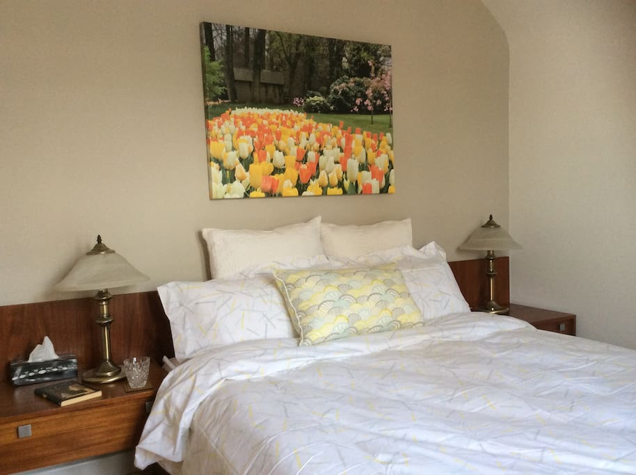 New queen bed