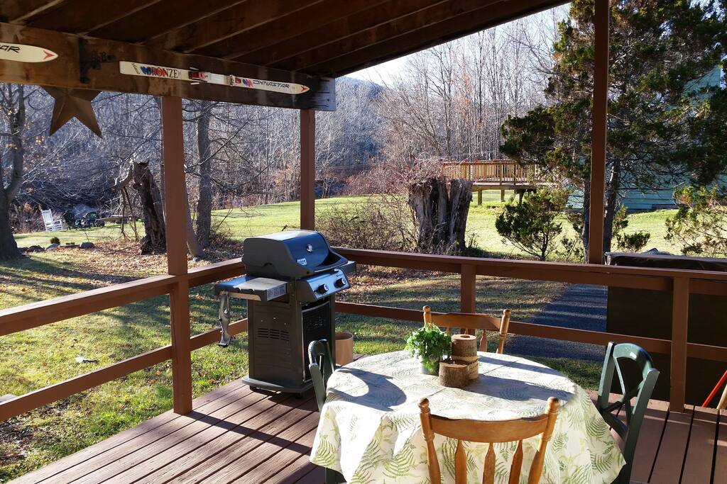 Deck with Creek/Mountain View