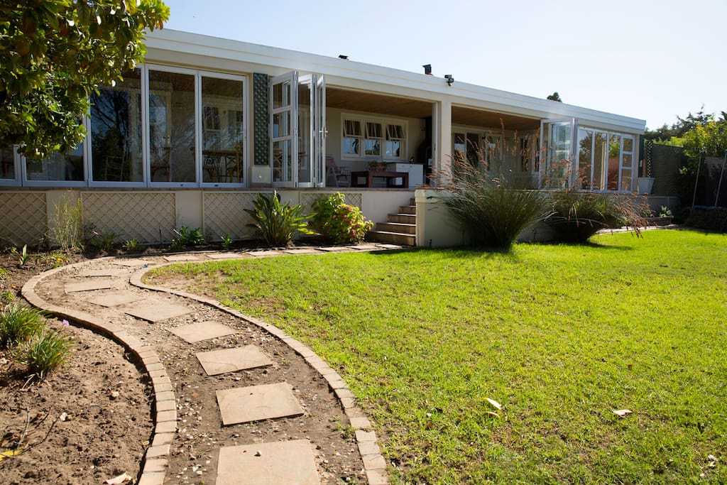 Back garden and patio