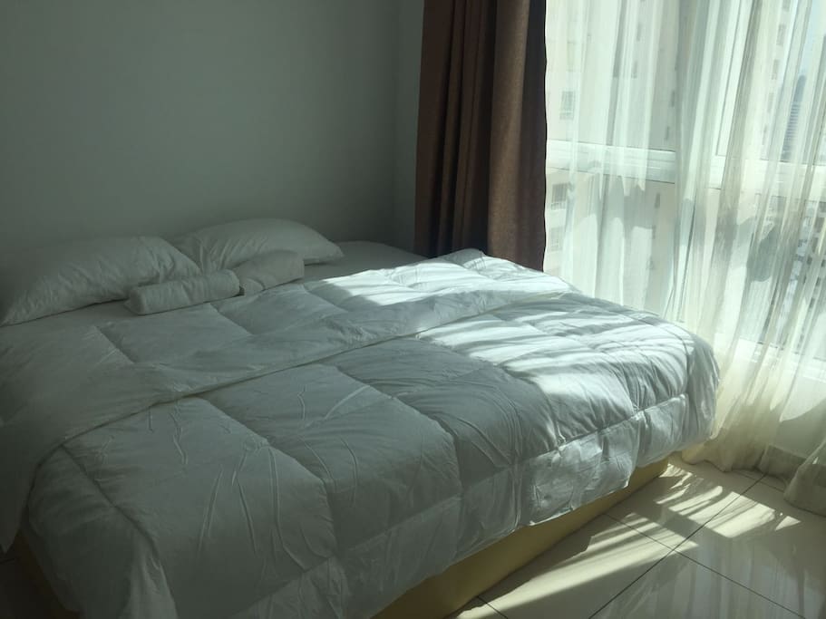 Second bed room with Glass door ( partially matted) - with additional mattress