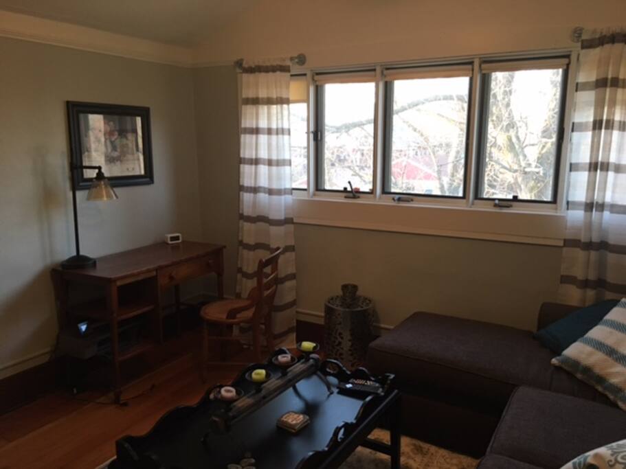 Desk and chair for working