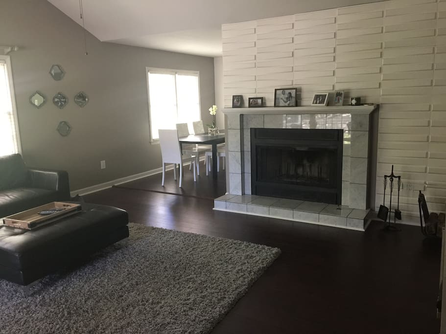 Fireplace in living room