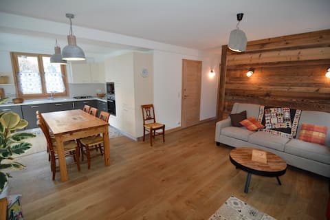 Top performing Airbnb: Beautiful 85 m2 apartment – 6 people – Chalet ground floor in Chamonix Mont Blanc
