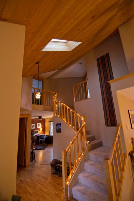 The entryway is bright, open and inviting.