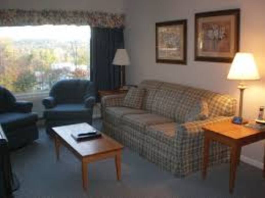 Living area with beautiful views!
