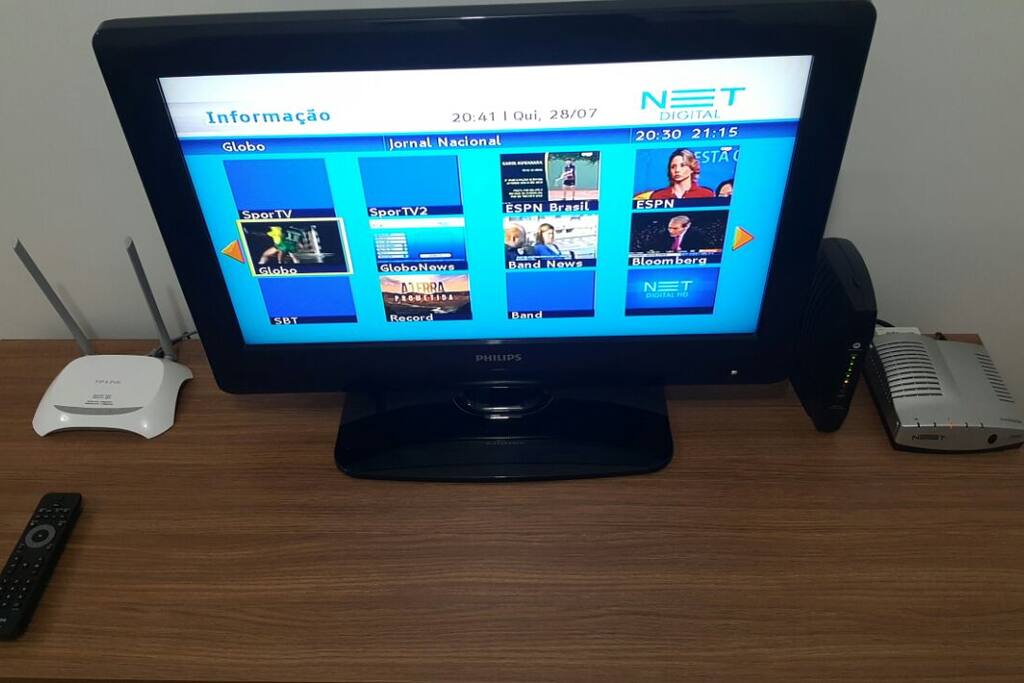 TV com NET e Wi-fi!
