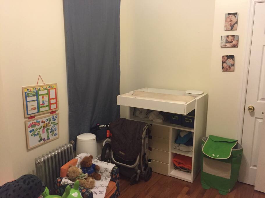 Changing table in children's room.