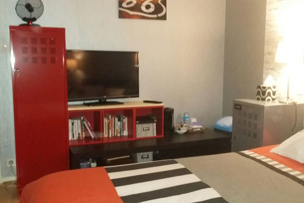 téléviseur dans la chambre