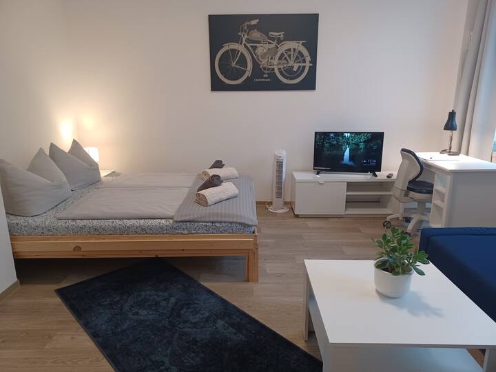 Spacious city apartment with balcony