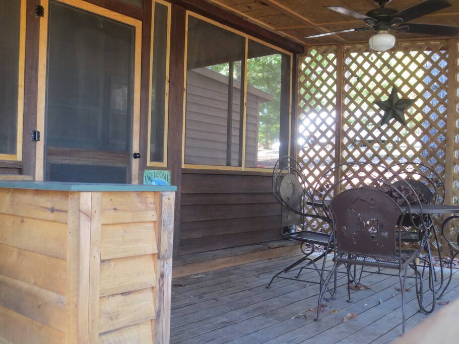 Covered front deck