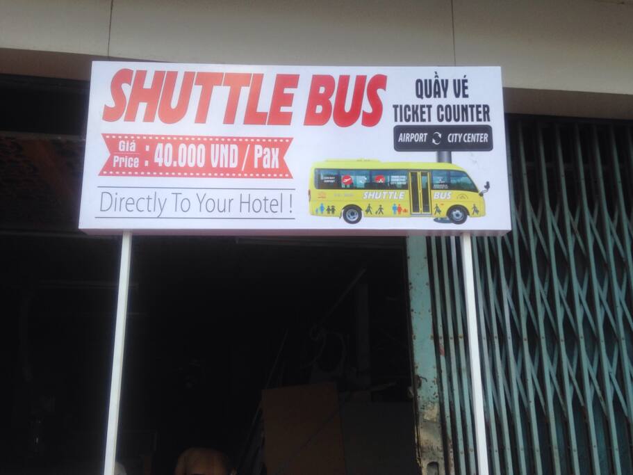 bus from the airport