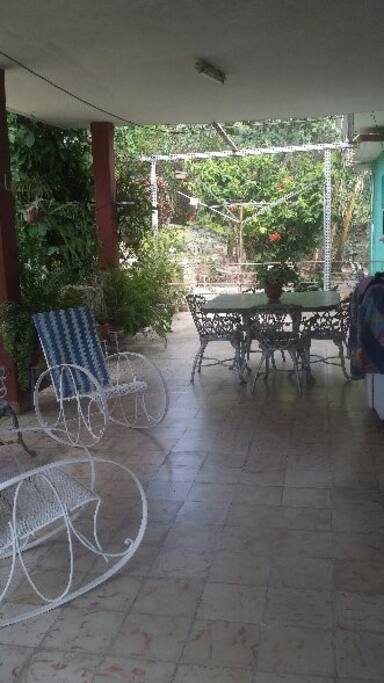 Patio de la casa