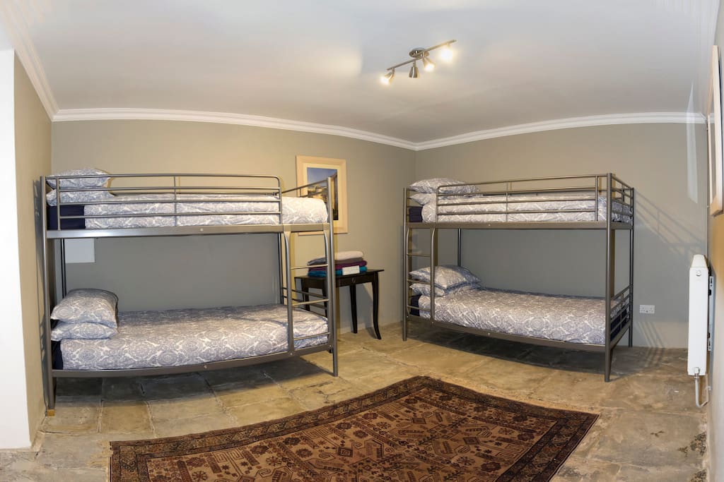 Bedroom with two bunkbeds