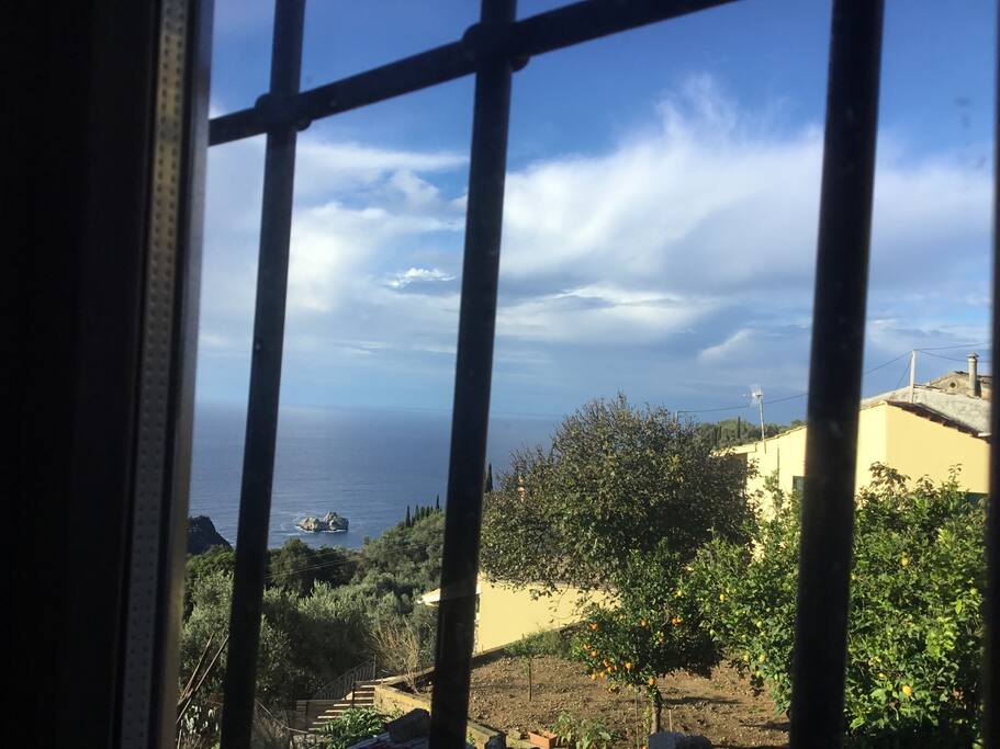 La vue depuis la chambre, vers l'ouest