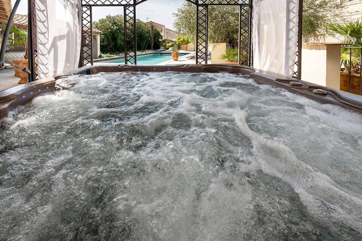 Mas De L’ilon Piscine Chauffée Spa Sauna 9 Chambre - Gard