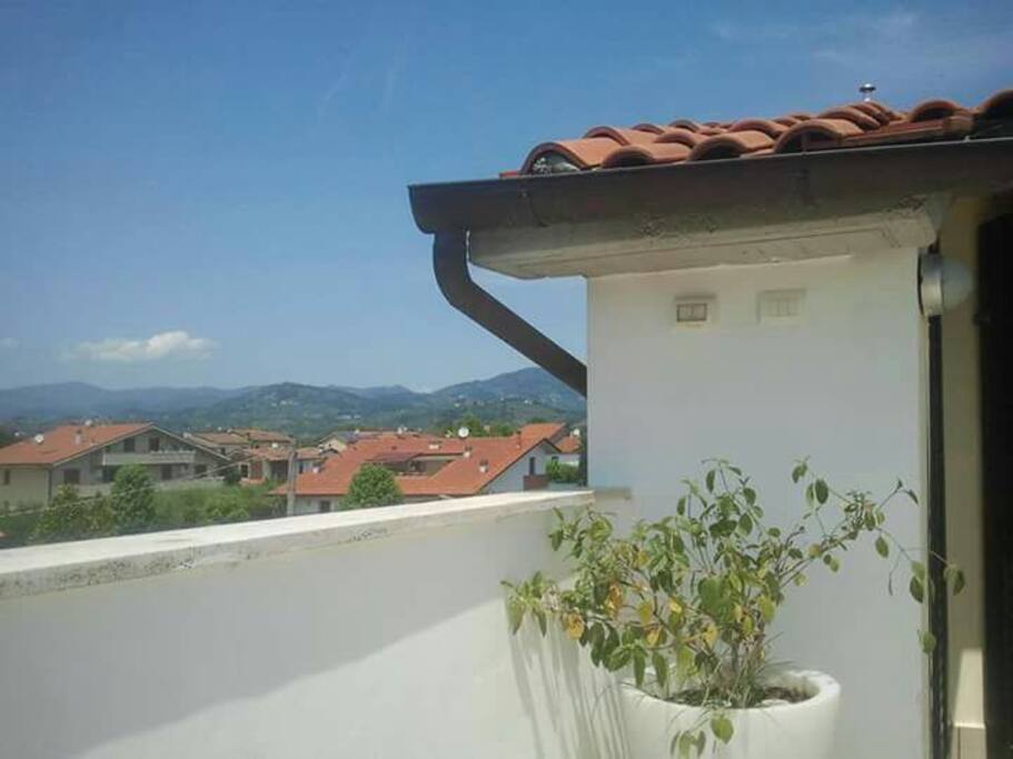 Vista dalla terrazza Sud Ovest.