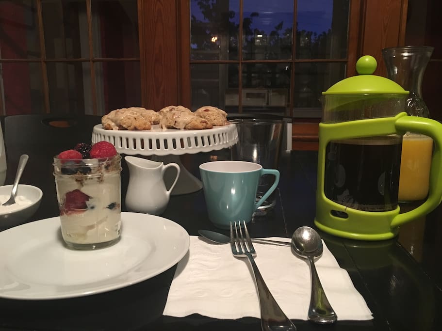Breakfast awaits