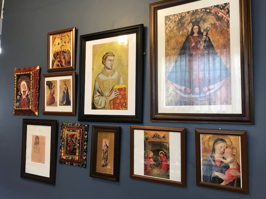 Frames on the wall