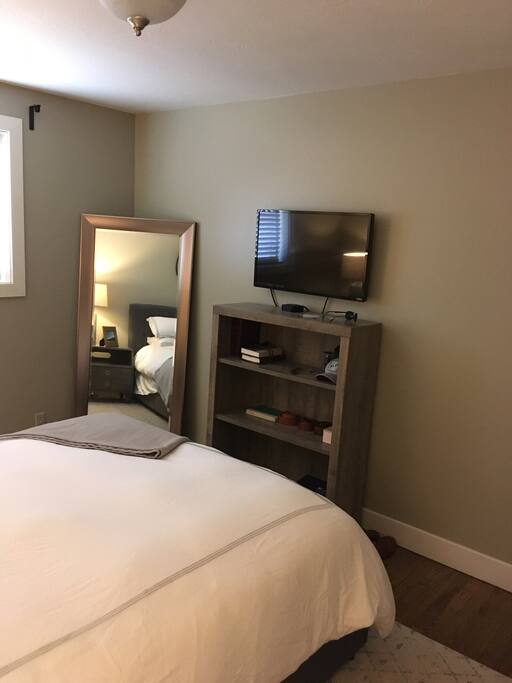 Bedroom with smart TV