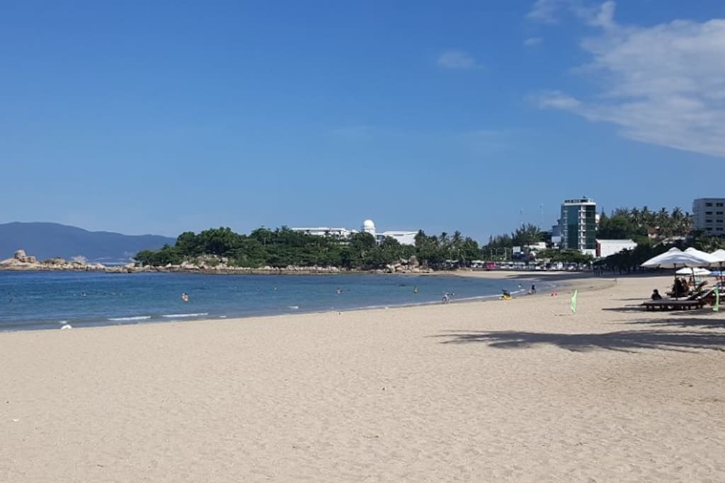 The beautiful beach front