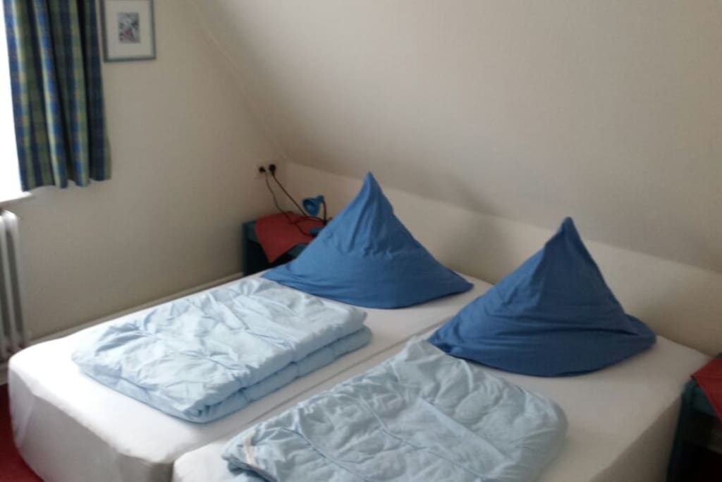Schlafzimmer Ferienwohnung Flut