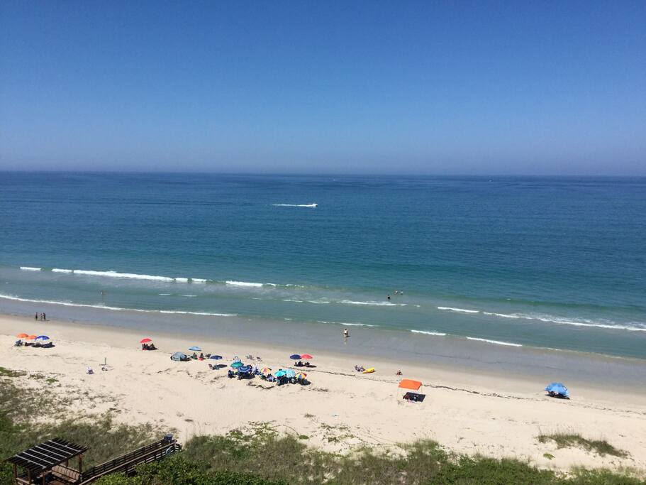Beach view from the balcony!