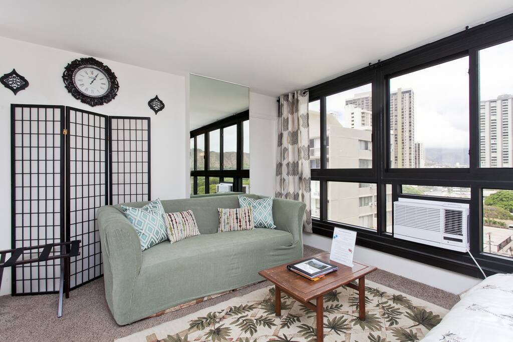 Large studio floor suite with kitchenette