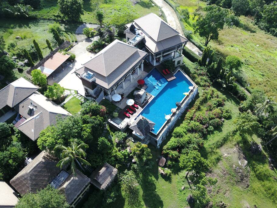 Set in 2.5 acres of tropical gated gardens