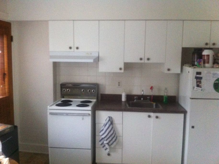 Spacious kitchen (includes an extra fridge for guest)