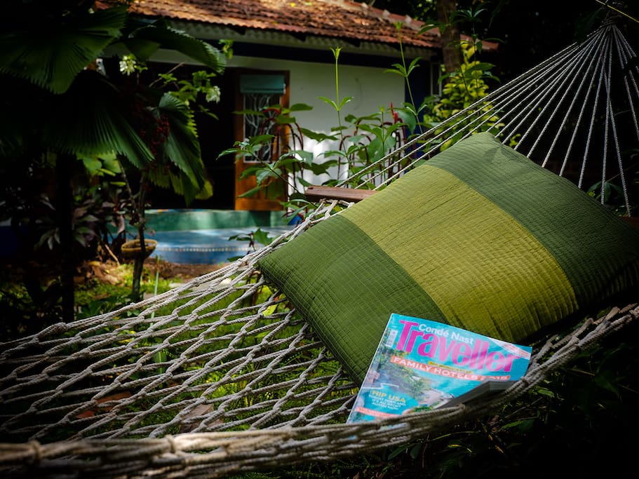 The Secret Garden - relax in our hammocks