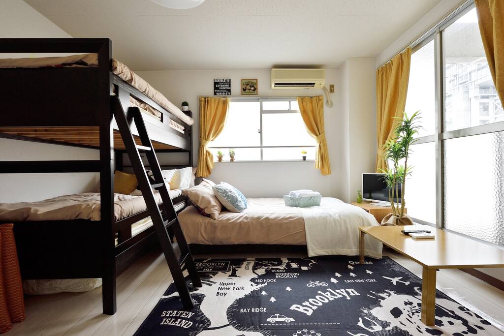 Three-quarters sofa bed