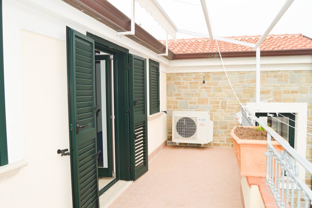 Spacious balcony