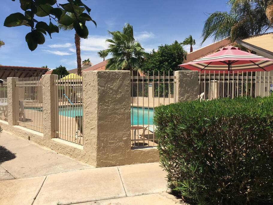 Community pool and Jacuzzi off back patio