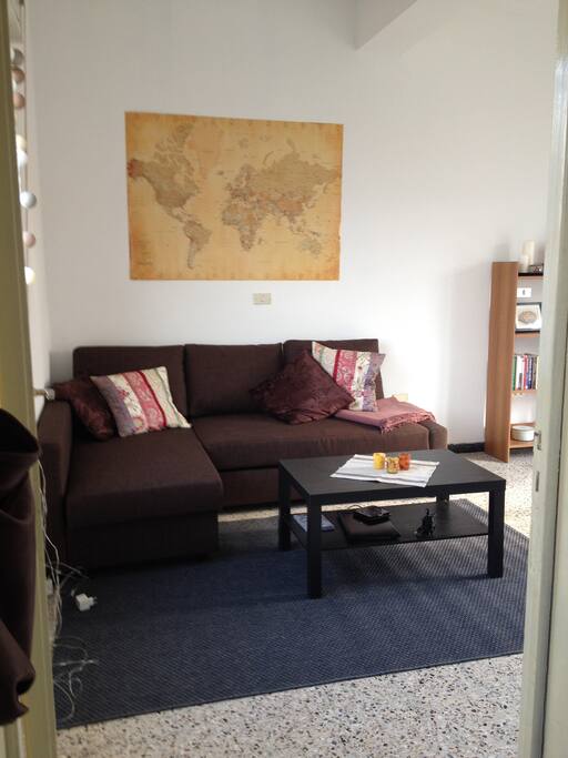 Living room with sofa bed