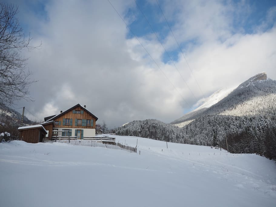Maison en hiver