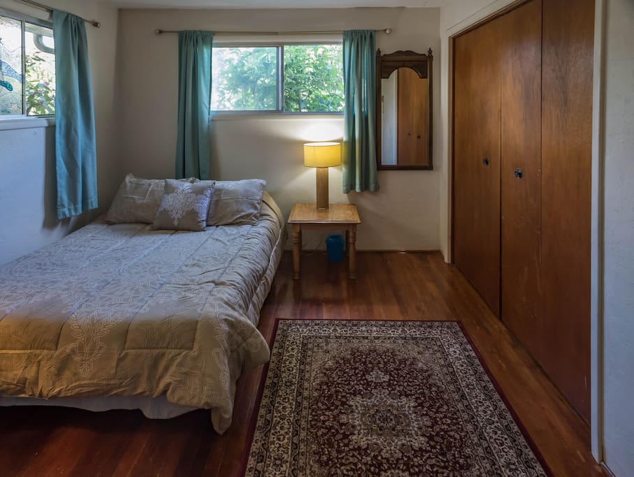 Large bedroom with plenty of natural light