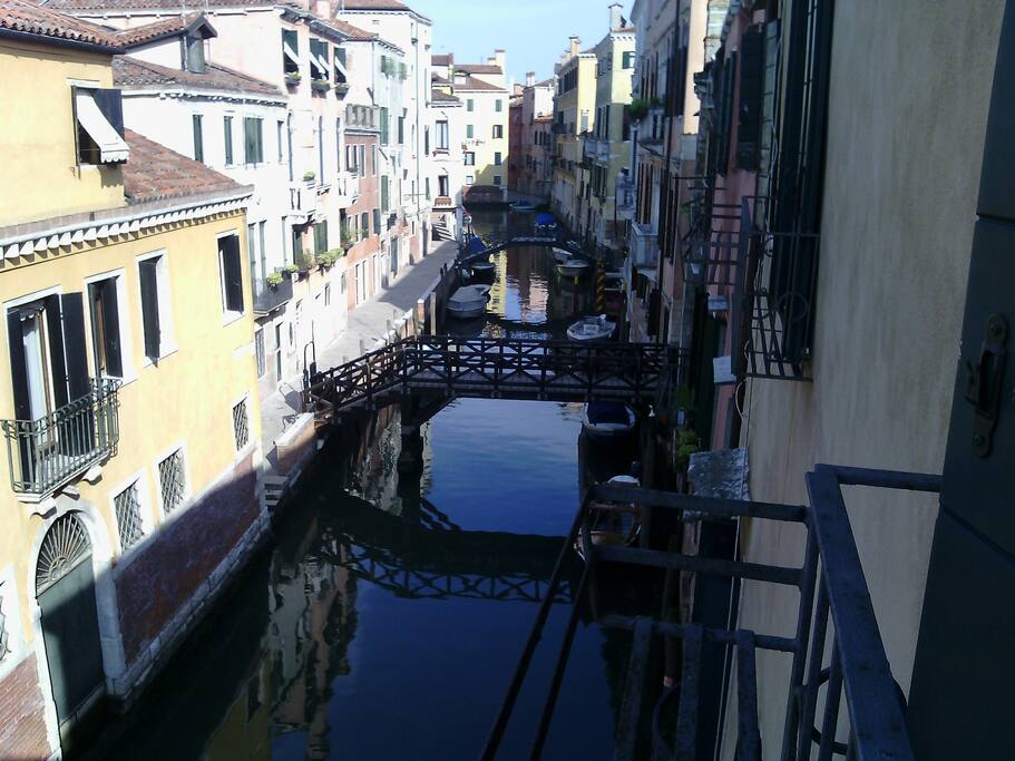 Canal view from the kitchen
