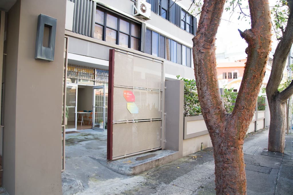 Entrance to private gated terrace. Steps to Convention Center, coffee shops, supermarket and all Miramar has to offer.