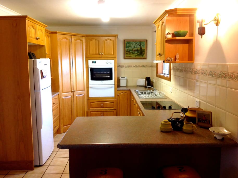 There isn't much you couldn't cook in this well equipped kitchen.